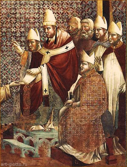 Утверждение устава францисканского ордена. Фрагмент